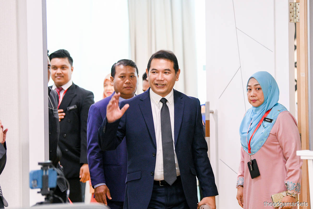 Newly appointed Minister of Economy Mohd Rafizi Ramli (Photo by Mohamad Shahril Basri/The Edge)